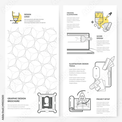 Business brochure flyer design layout template:
Graphic design brochure