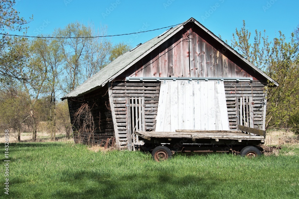 Fototapeta premium Shed and Trailer