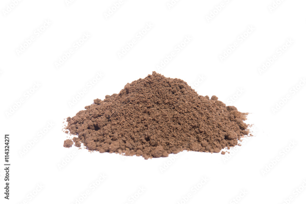 soil isolated on white background soil isolated on white background