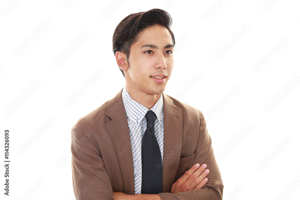 笑顔のビジネスマン
