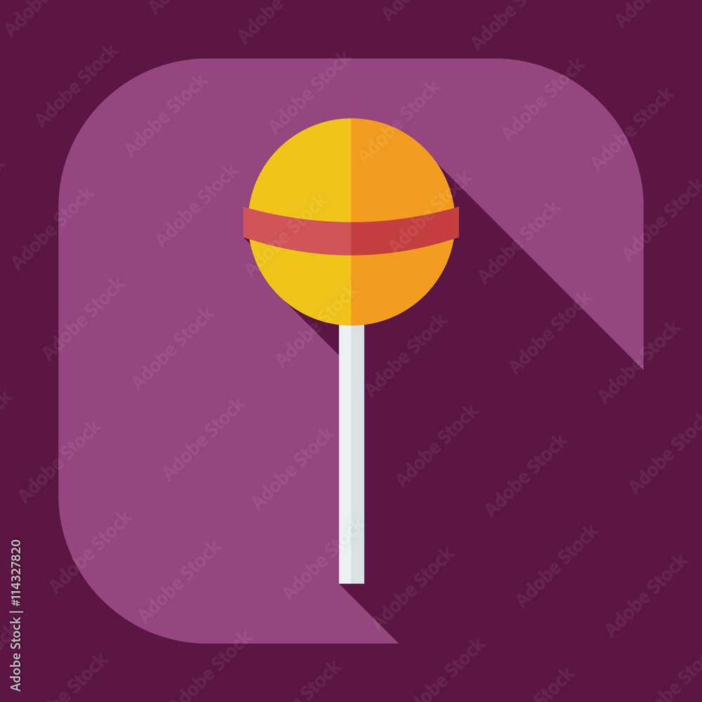Flat modern design with shadow icons candy