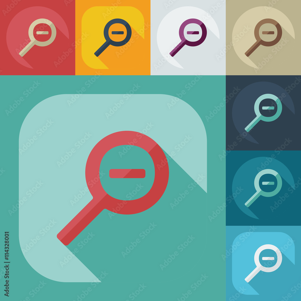 Flat modern design with shadow icon player Flat modern design with shadow icon player