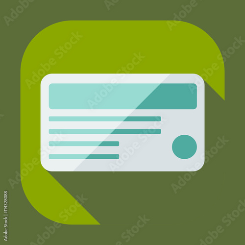 Flat concept, set modern design with shadow marketing sales