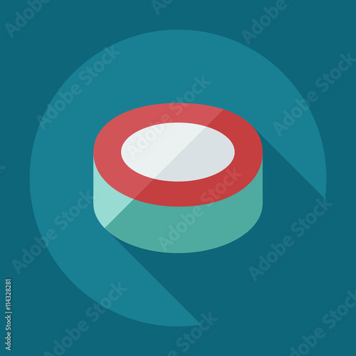 Flat modern design with shadow icons Japanese sushi