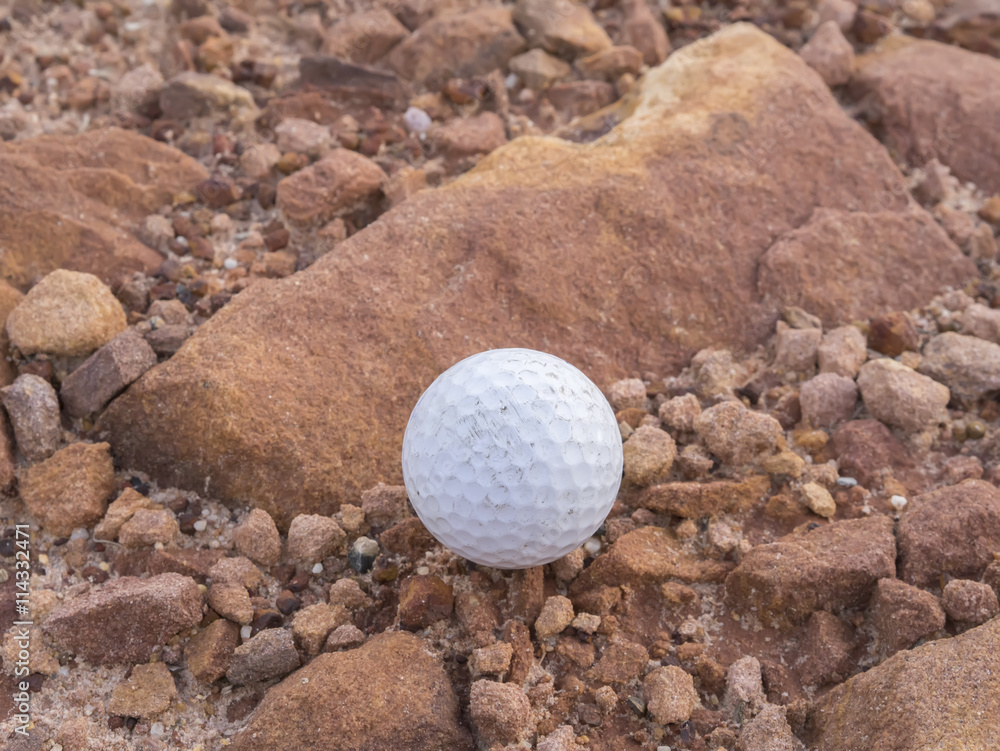 Golf ball on the lawn - Golf Background. Golf ball on the lawn - Golf Background.