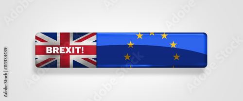 Brexit UK and Europe button...