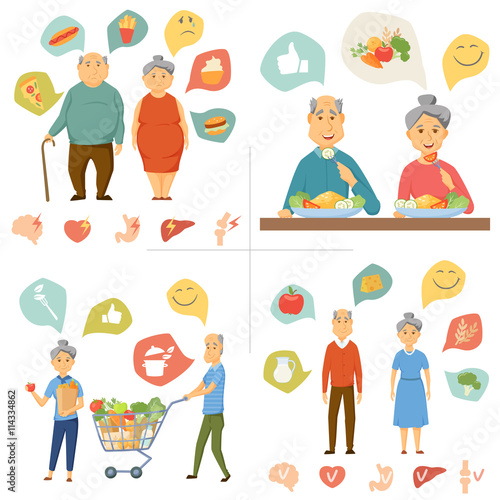 Healthy food infographics