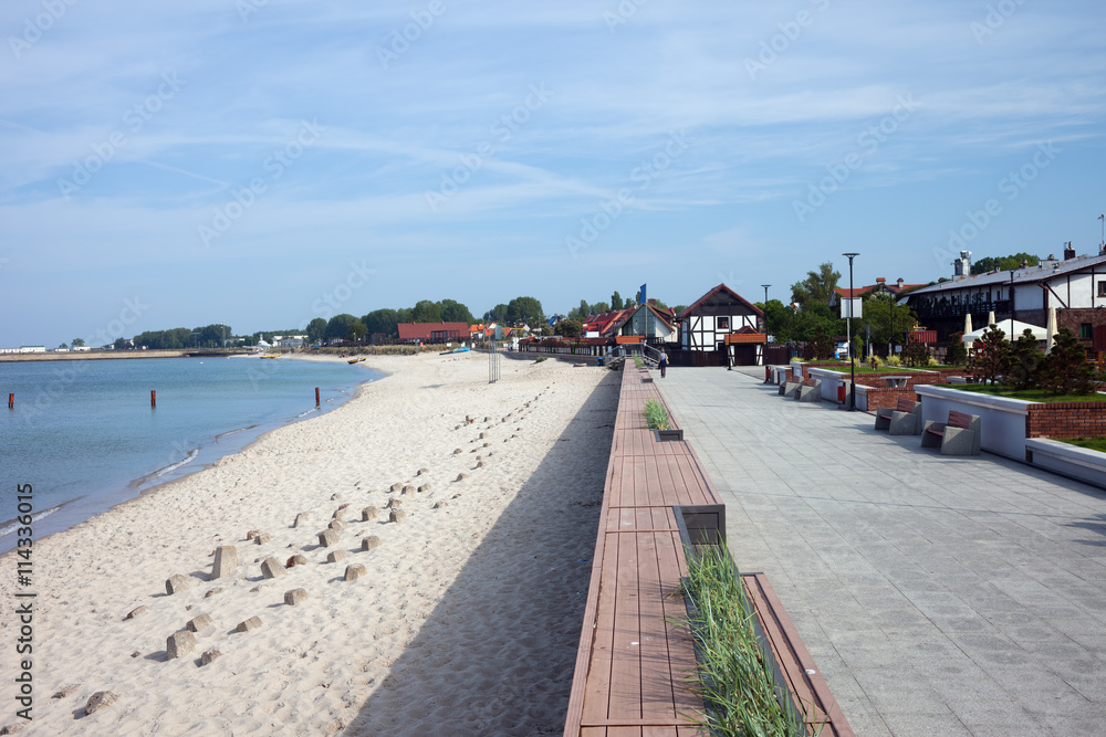 Hel Town Beach and Promenade in Poland