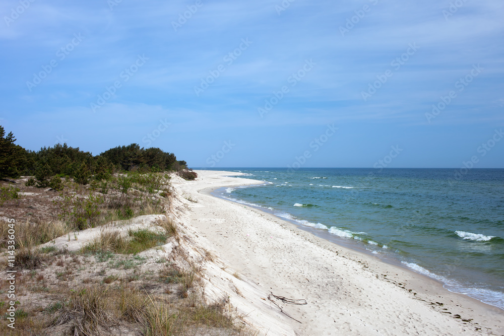 Hel Peninsula and Beach at Baltic Sea in Poland Hel Peninsula and Beach at Baltic Sea in Poland