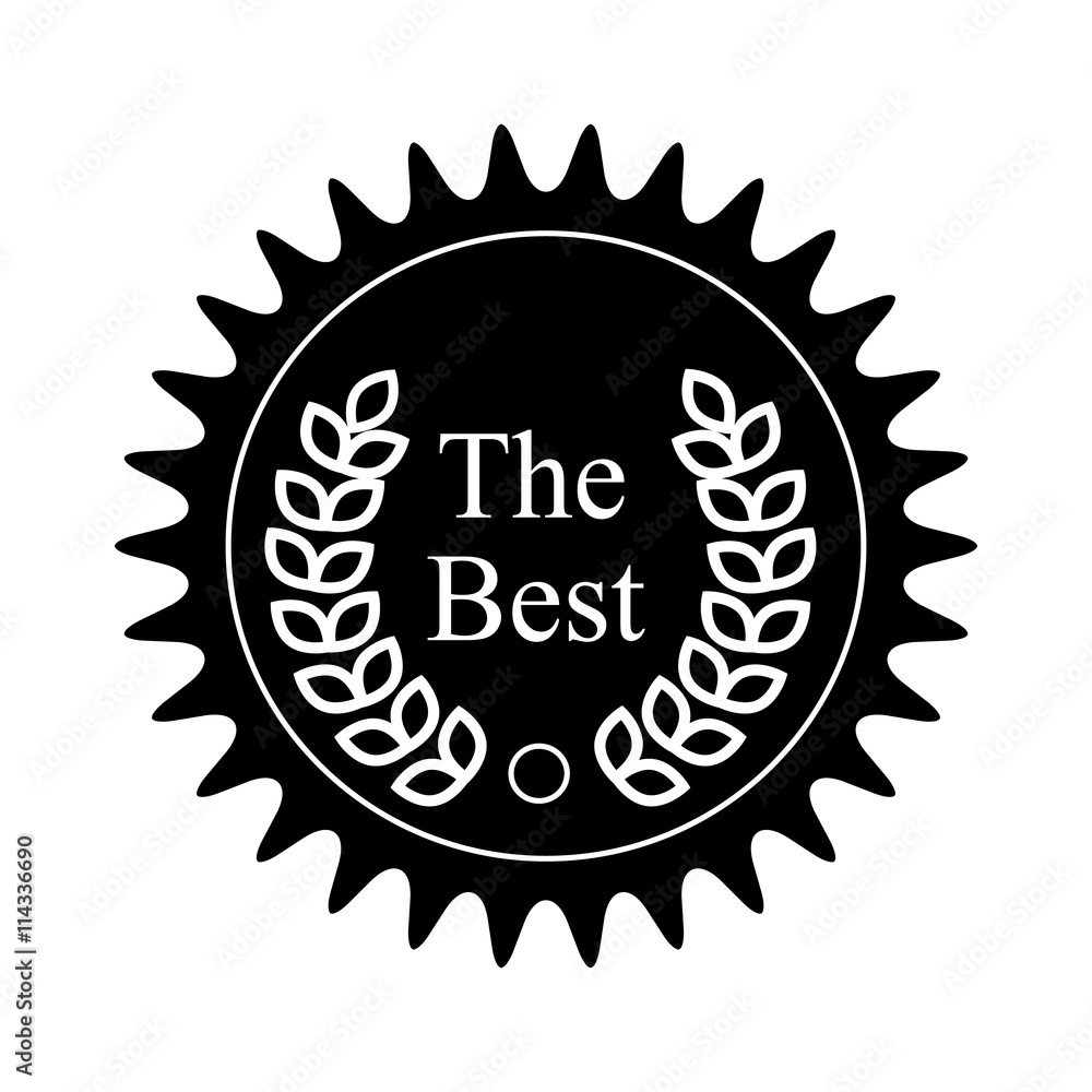 Winner award badge icon, black simple style Winner award badge icon, black simple style