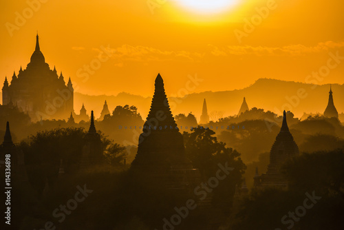 Pagoda field at Bagan  Myanmar