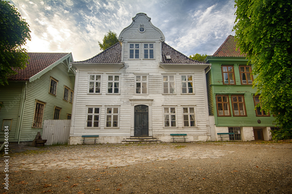 The open air museum Gamle Bergen, Norway