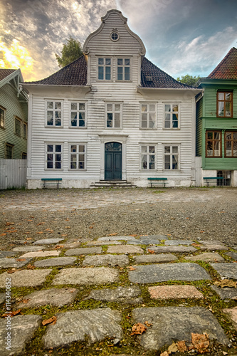 The open air museum Gamle Bergen, Norway