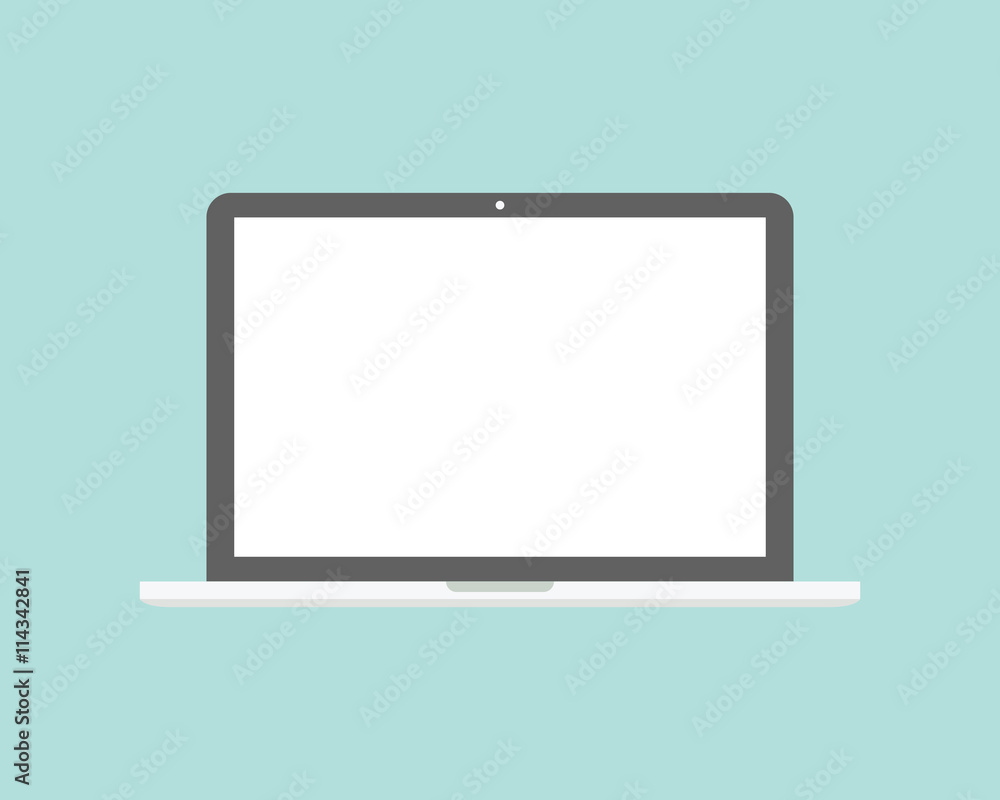 Laptop flat icon. Laptop flat icon.
