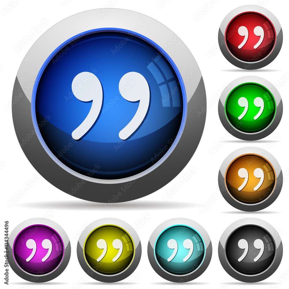 Quotation button set Quotation button set