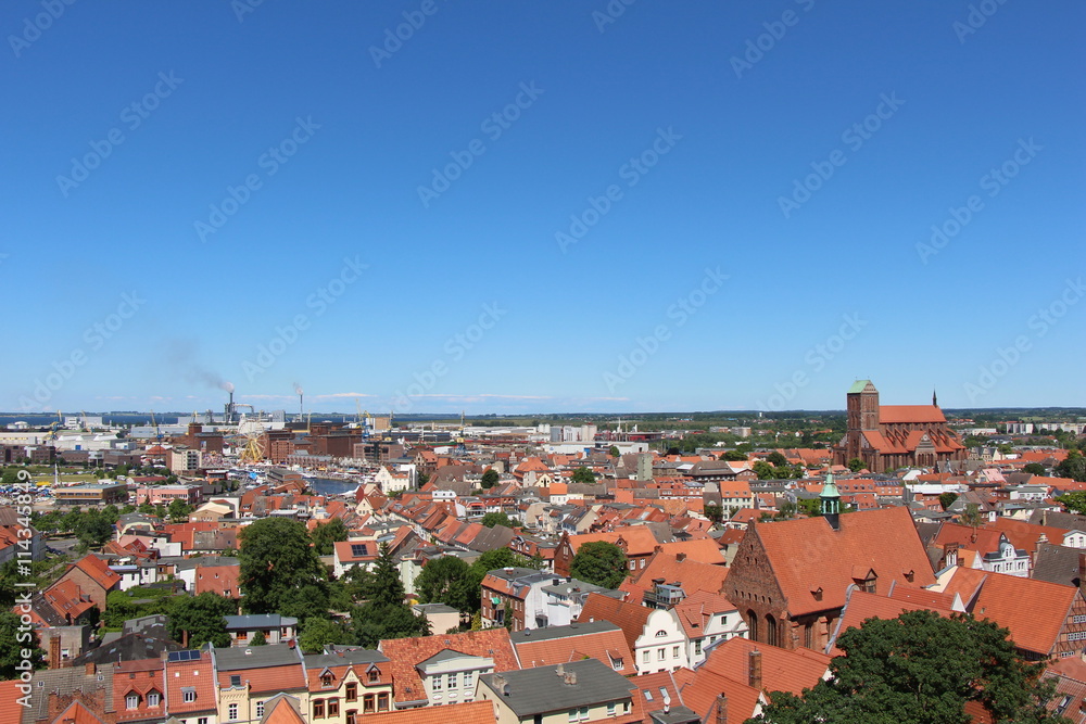 Blick von St. Georgen auf Wismar