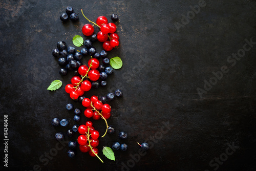 Summer berries background