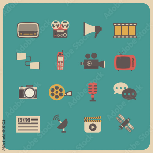 retro communication icon