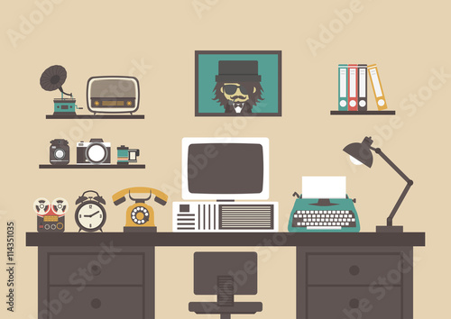 retro workspace