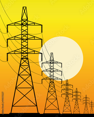 high-voltage line