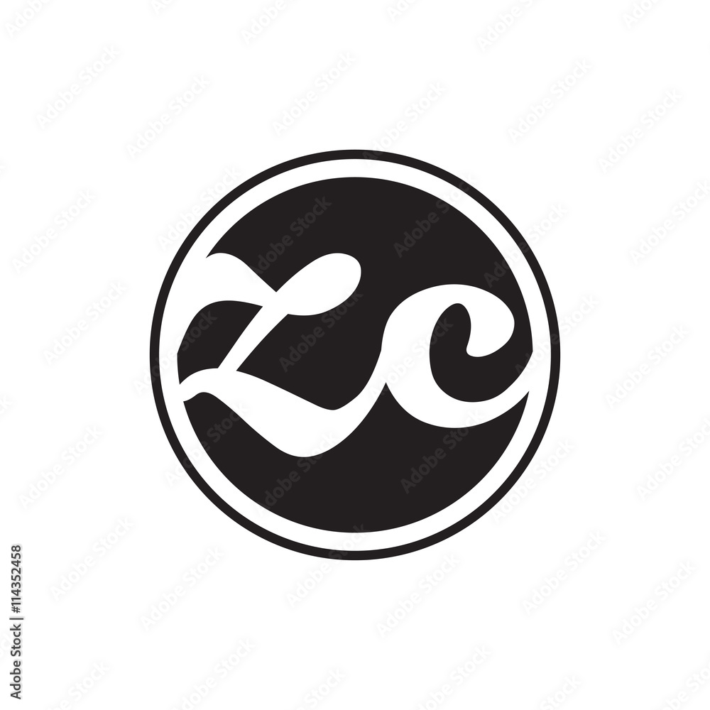 initial letter logo circle with ring initial letter logo circle with ring