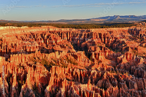 Bryce Canyon at sunrise as viewed from Inspiration Point at Bryce Canyon National Park, Utah