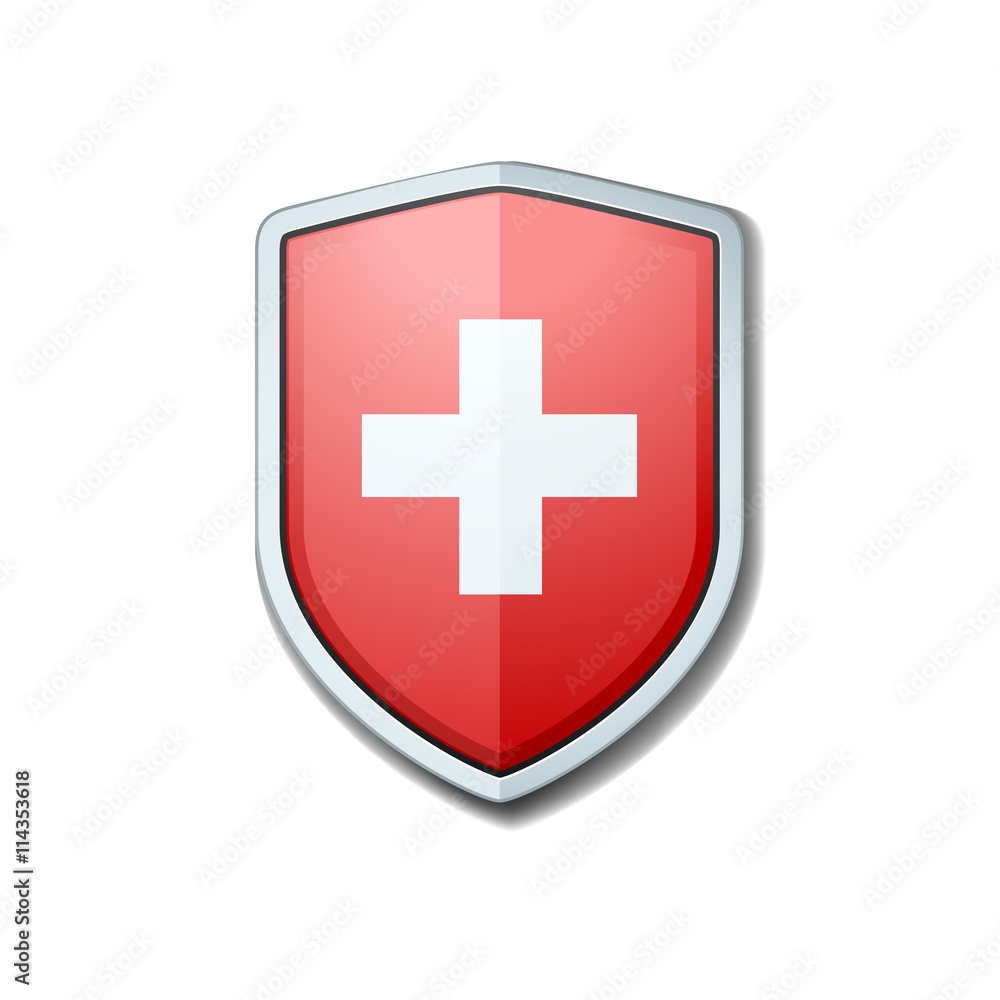 Switzerland shield sign Switzerland shield sign