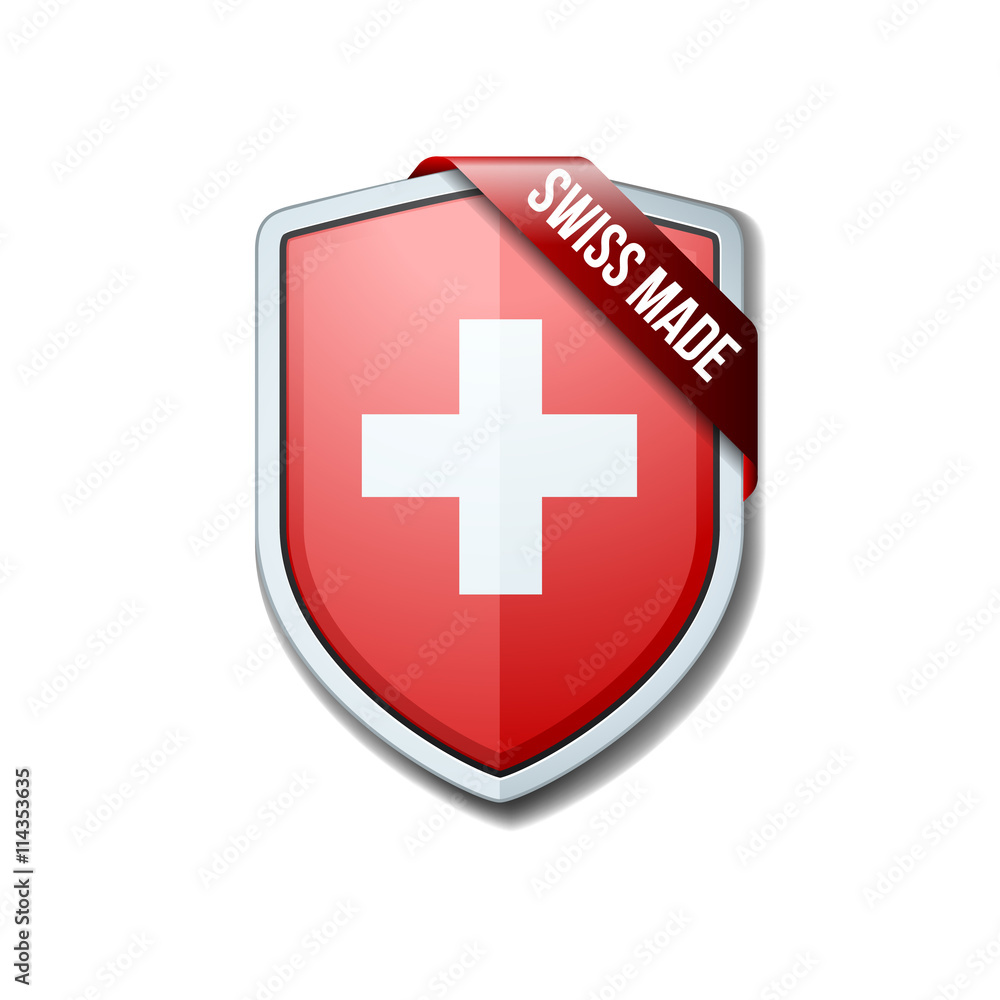 Swiss Made shield sign Swiss Made shield sign