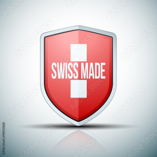 Swiss Made shield sign