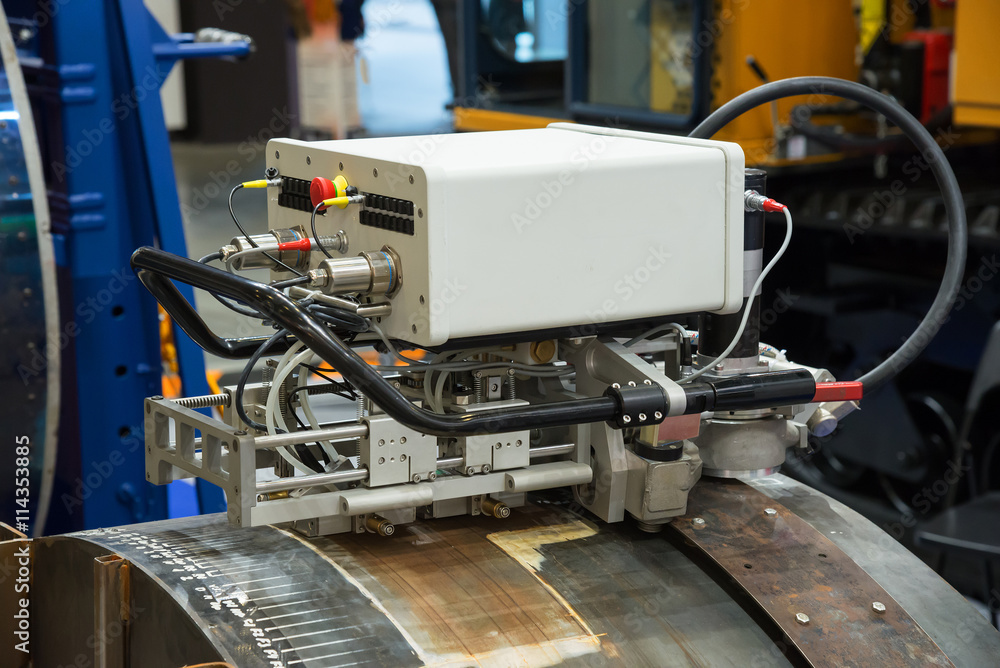 Main part of automated robot for welding pipes Main part of automated robot for welding pipes