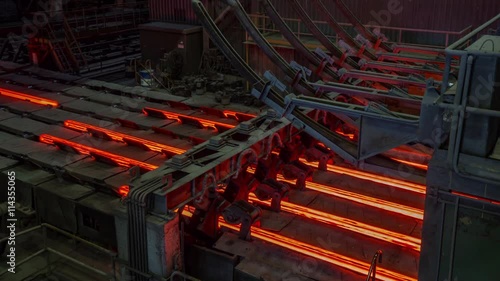 Wallpaper Mural steel factory hot metal conveyor inside view panorama 4k time lapse belarus
 Torontodigital.ca