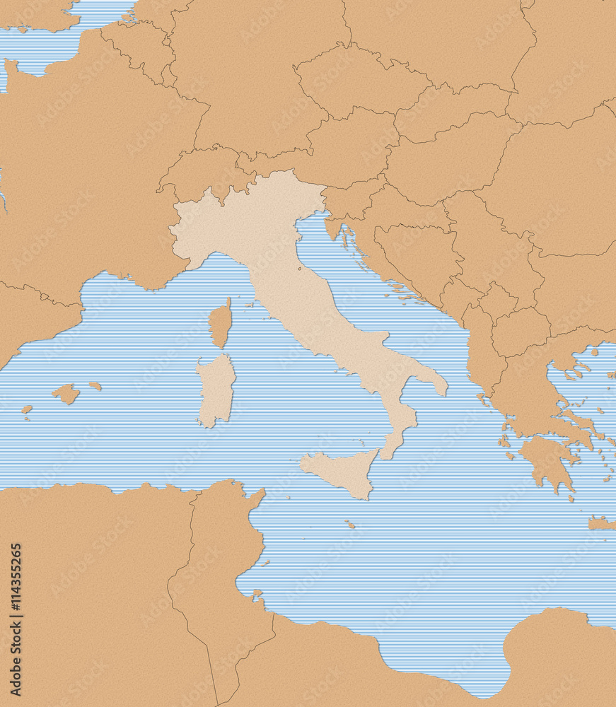 Obraz premium Map - Italy