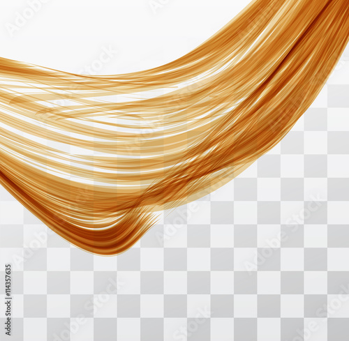 Closeup of long human hair