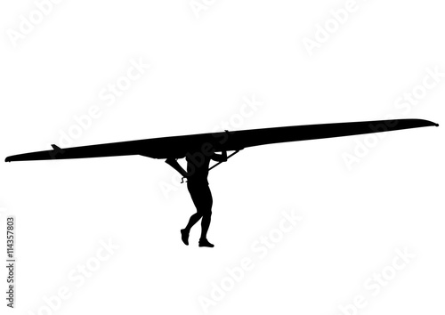Athletes whit kayak on white background