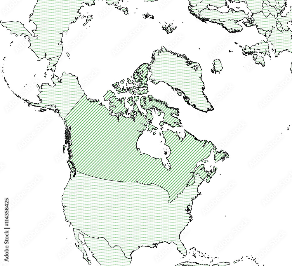 Obraz premium Map - Canada