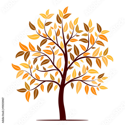 Autumn tree vector