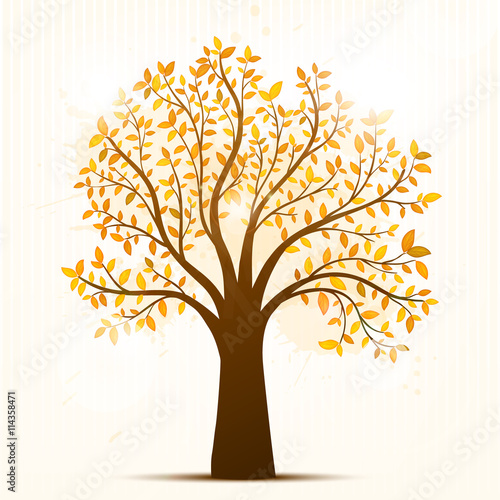 Autumn tree vector © maribom