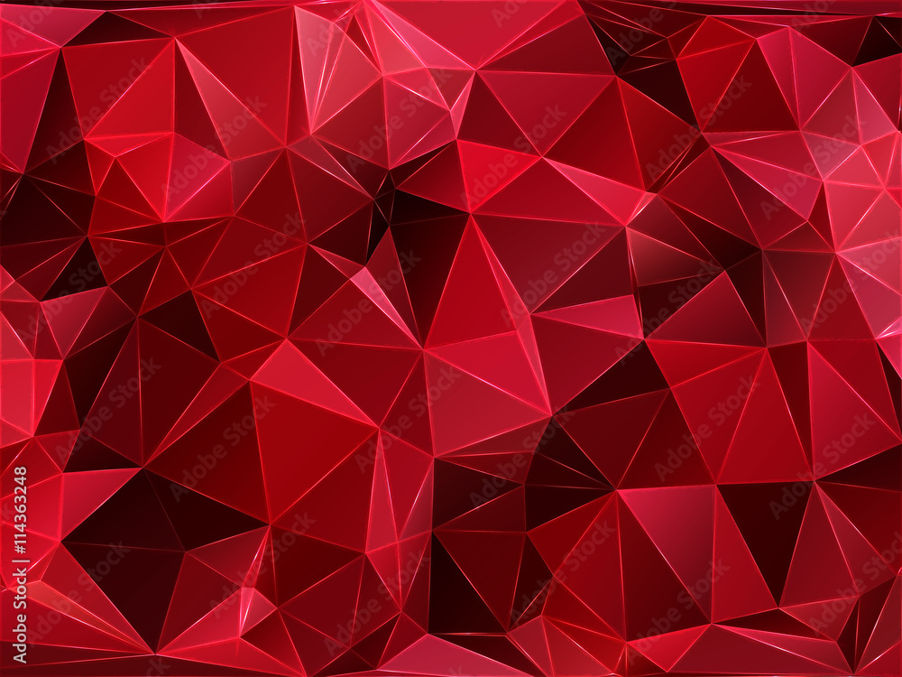 Abstract geometric pattern composed of triangular polygons. Polygon background. Triangulated wallpaper. Triangulated red background. Vector illustration.
Abstract geometric pattern composed of triangular polygons. Polygon background. Triangulated wallpaper. Triangulated red background. Vector illustration.
