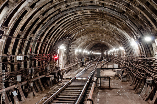 Subway tunnel. Kiev, Ukraine. Kyiv, Ukraine © Oleg Totskyi