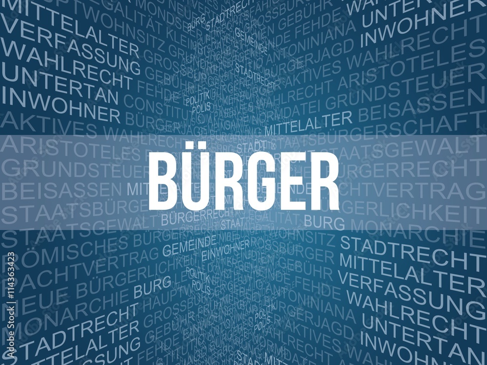 Bürger StockIllustration Adobe Stock