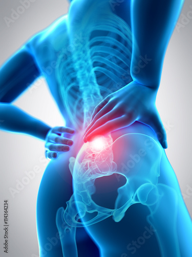 medically accurate 3d illustration of the highlighted spine