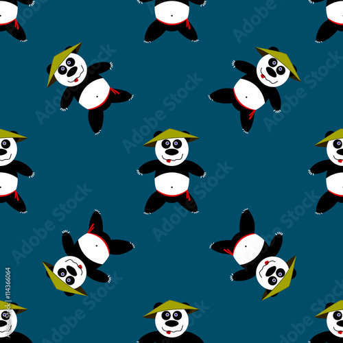 Seamless pattern Panda