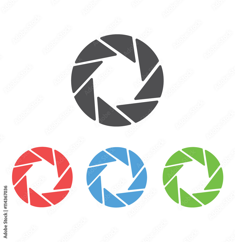 camera shutter vector icon camera shutter vector icon