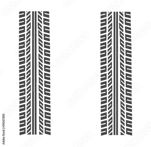 Tire tracks