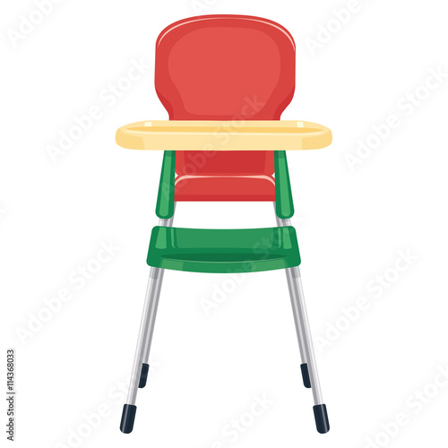 baby chair vector illustration isolated on white background