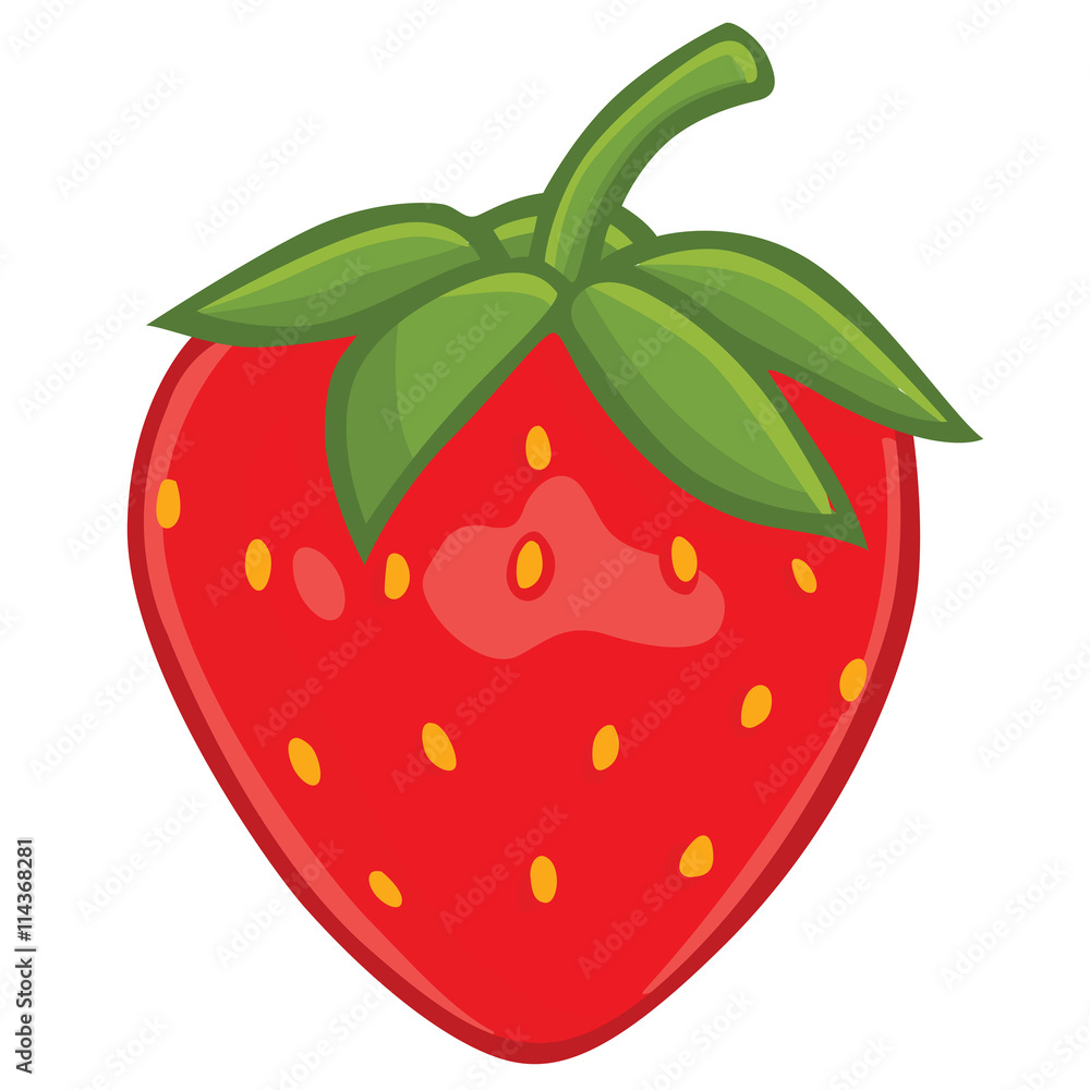 Fresh Strawberry Clipart Vector