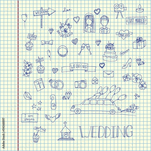 Wedding set icon