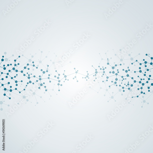 Structure molecule of DNA and neurons. Abstract background. Medicine, science, technology. Vector illustration for your design