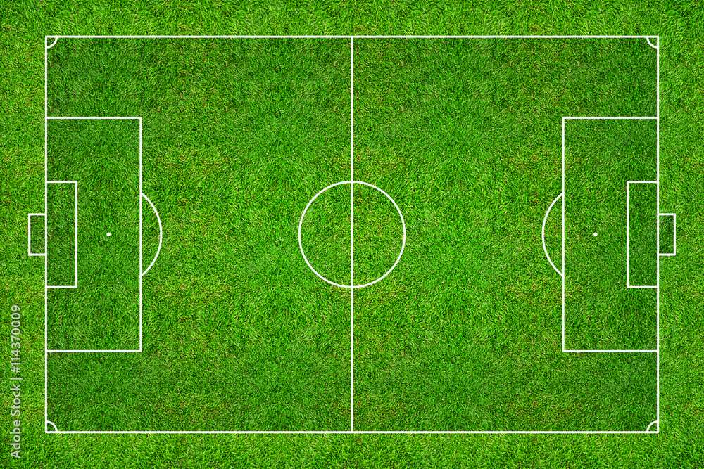 Football field or soccer field pattern and texture with clipping path.