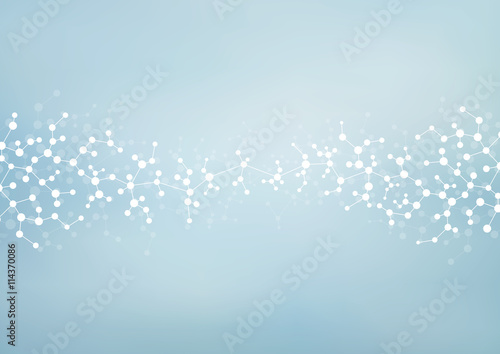 Structure molecule of DNA and neurons. Abstract background. Medicine, science, technology. Vector illustration for your design